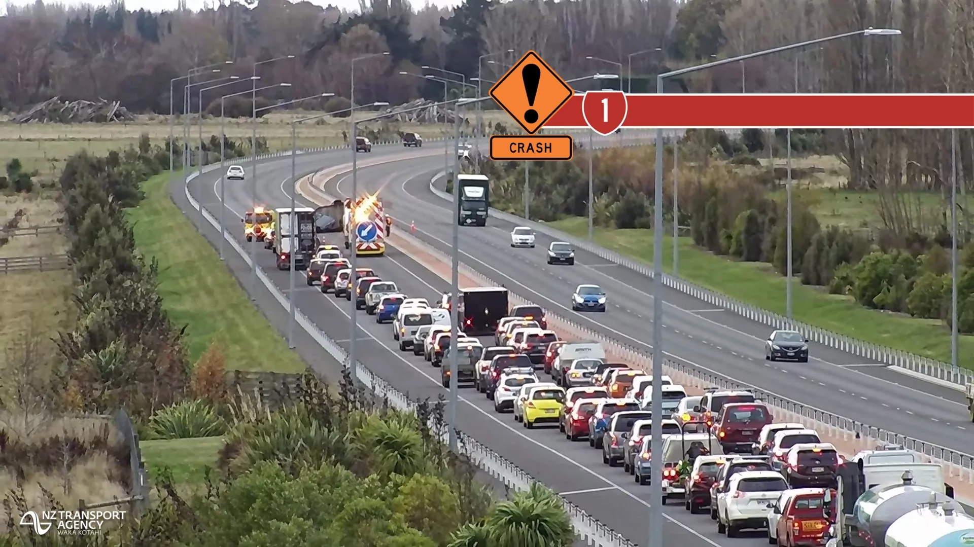 Christchurch motorists heading home can expect delays following a crash