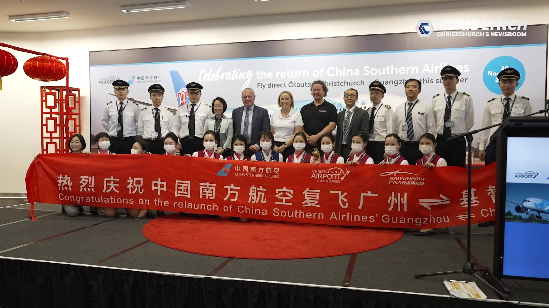 China Southern Airlines returns to Christchurch for the summer season