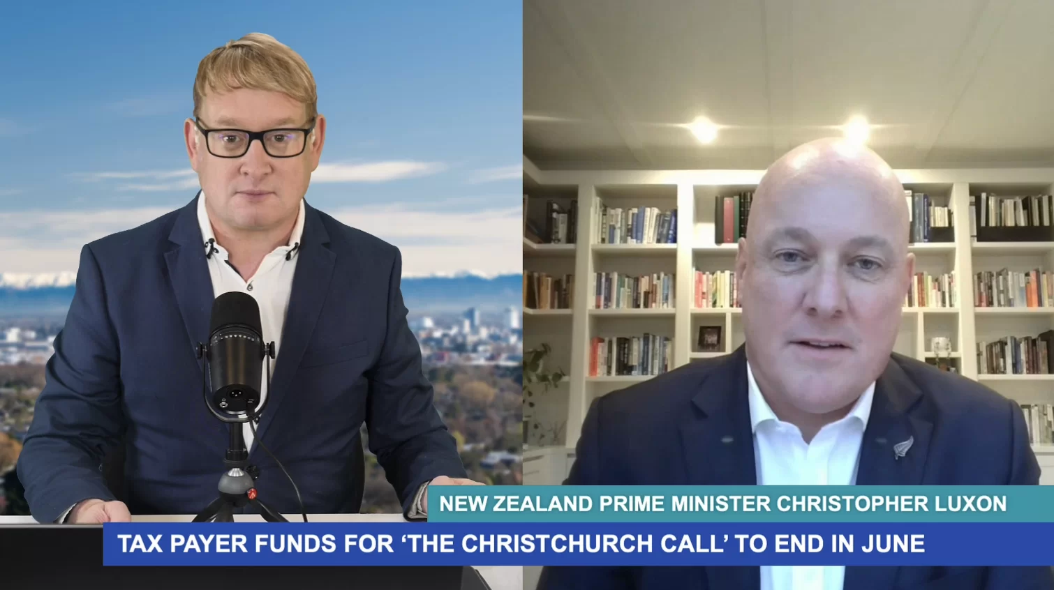 Prime Minister Christopher Luxon on the end of public funding for the ‘Christchurch Call