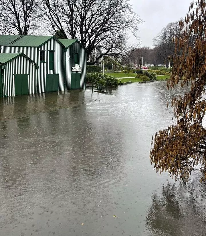 Antigua Boat Sheds flooded / photo Kadin Davison