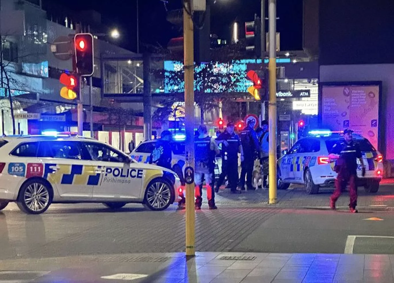 Three arrested after large brawl outside Christchurch bus exchange