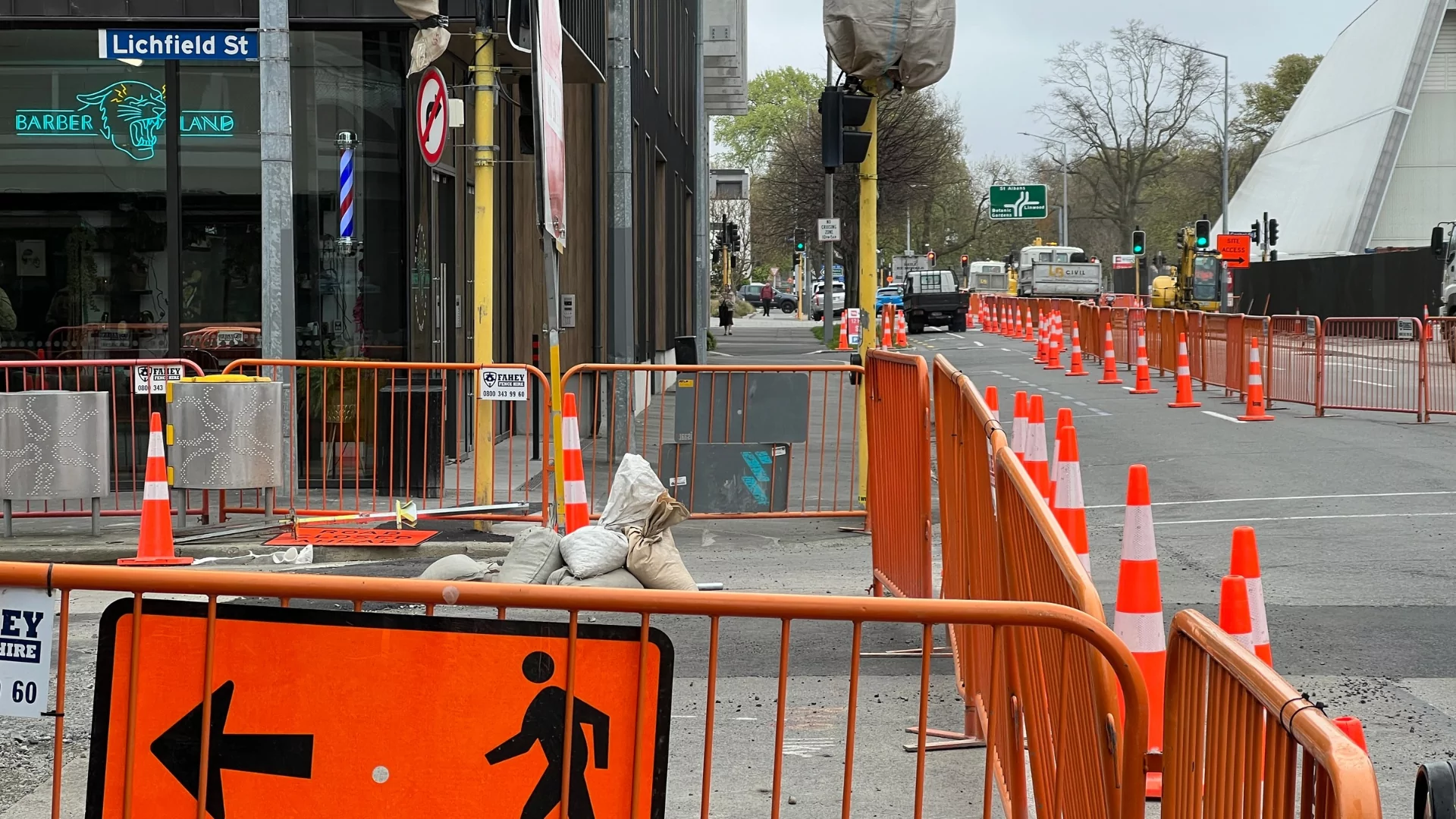 Christchurch businesses struggle as roadworks disrupt daily operations