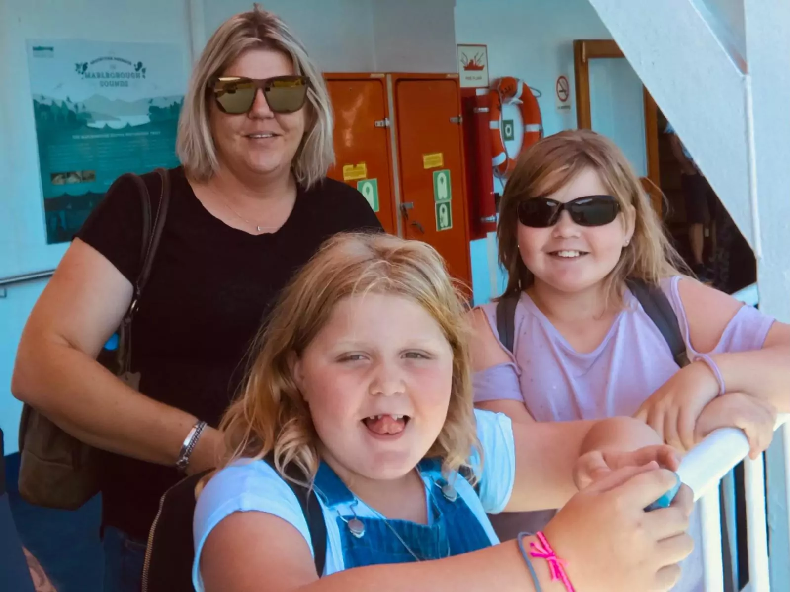 Christchurch woman Naomi Argyle, 45, with her daughters Nika and Naia.