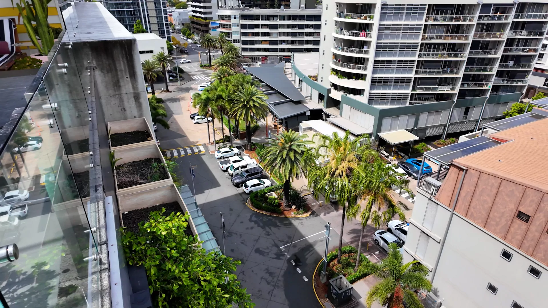 Looking down on Ann Village from the rooftop pool at Ovolo Hotel / Photo: Chris Lynch Media