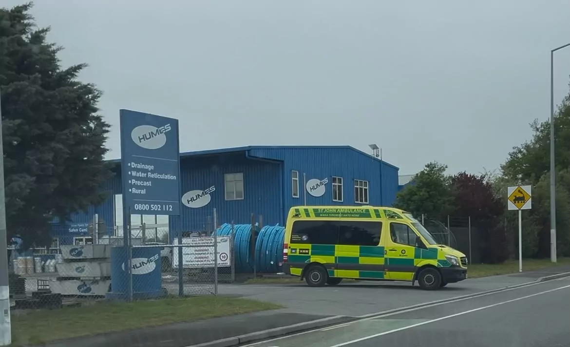 Man found dead at a commercial premises in Hornby