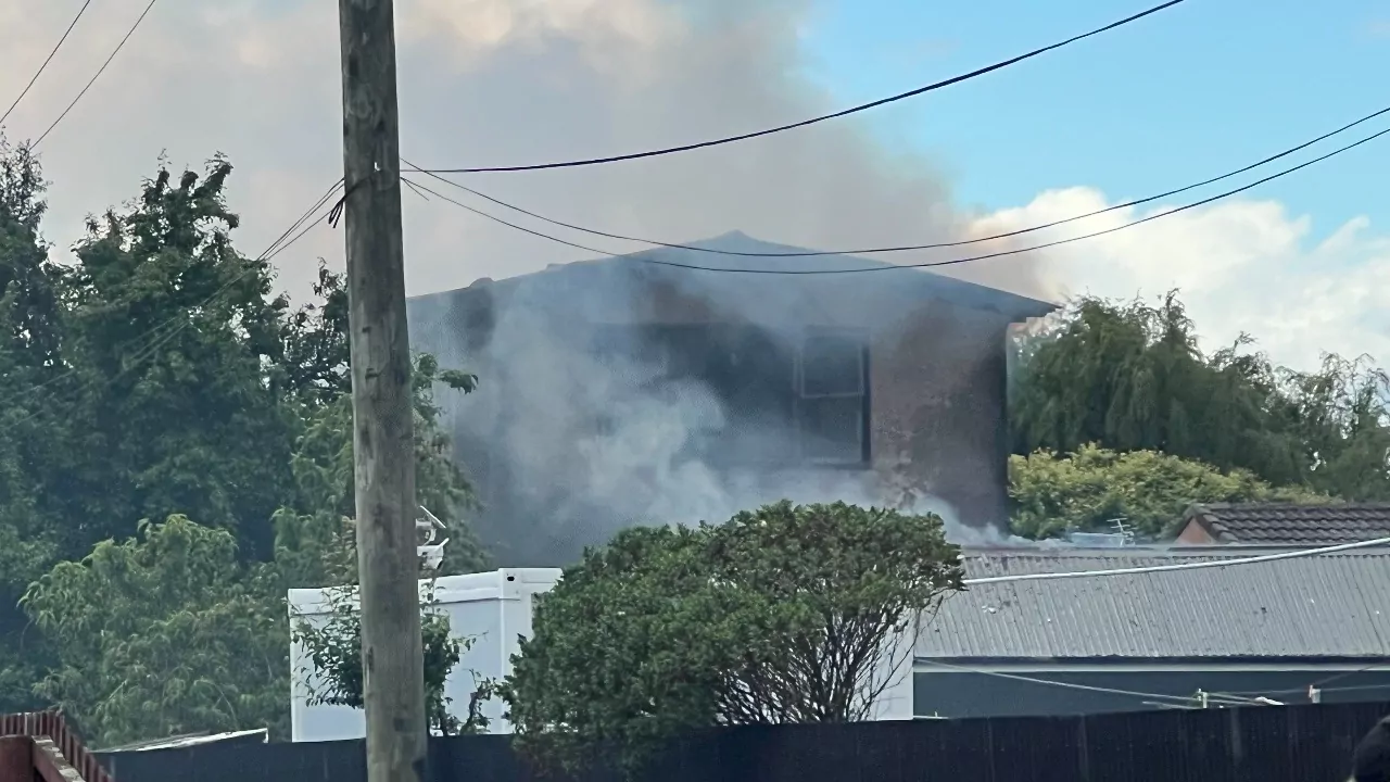 Large house fire on Pages Road