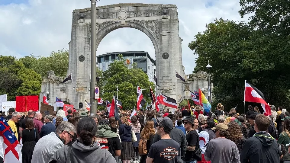 Christchurch crowds rally against David Seymour’s Treaty principles bill