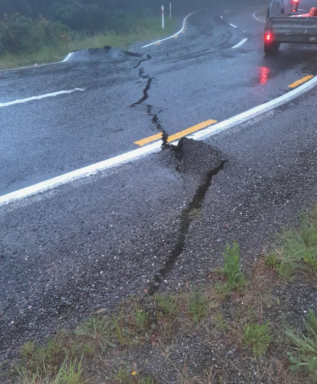 Flooding and slips keep SH6 closed north of Haast for the weekend