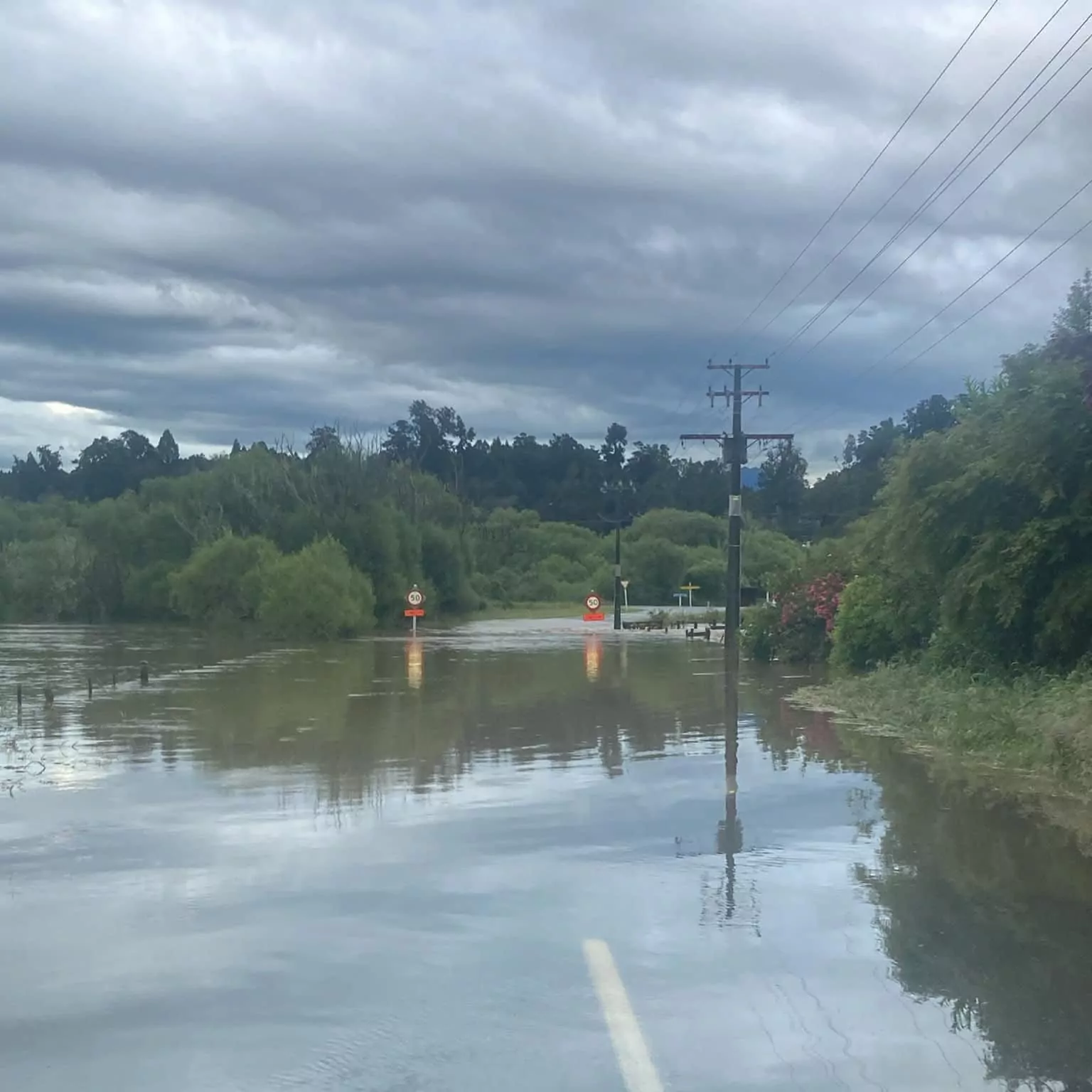 State Highway closes as wet weather hits West Coast