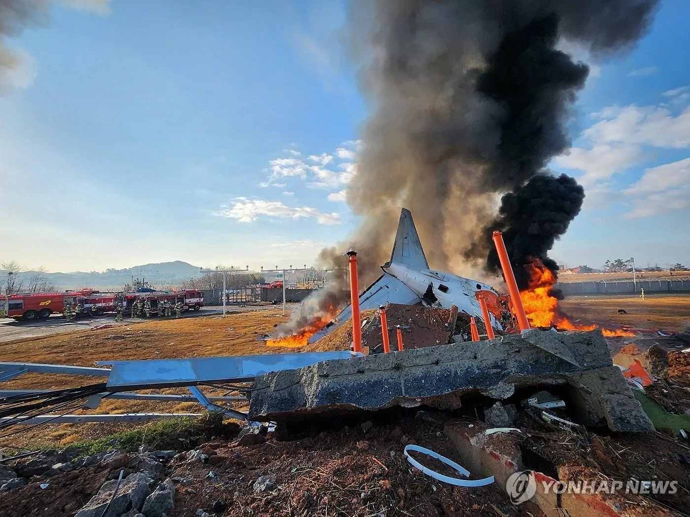 South Korean jet carrying 181 people crashes at airport