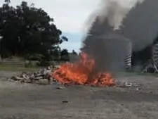 Warning over batteries following fire in rubbish truck