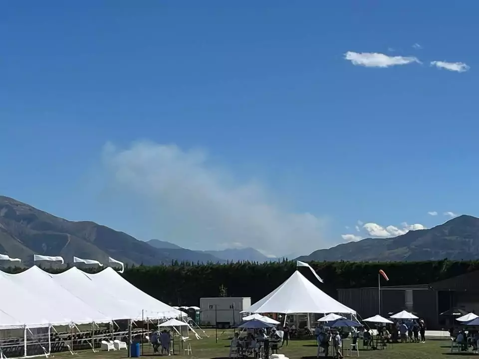 Large vegetation fire burns near Lewis Pass, State Highway 7 closed