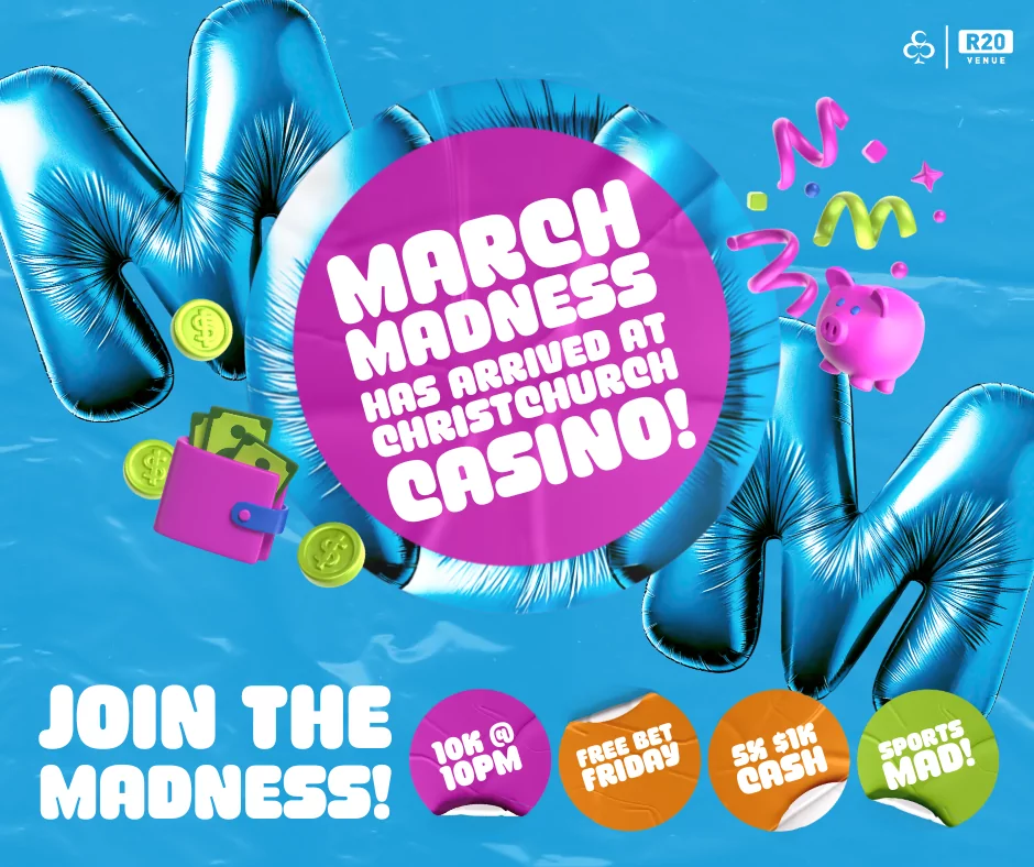 Christchurch Casino goes “totally mad this march” (ad)